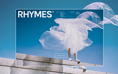 RHYMES CLOTHING branding graphic design typography ui userexperience ux webdesign