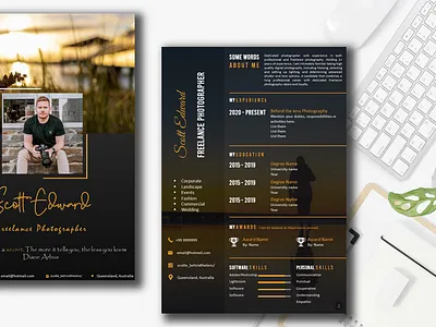 One of my best design graphic design illustration photographer powerpoint resume
