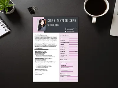 Resume of a newbie web developer cv graphic design powerpoint resume webdeveloper