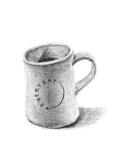 Everyday Coffee Mug illustration procreate
