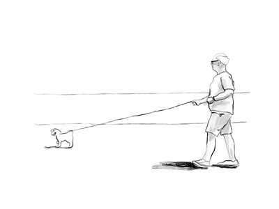 St Kilda Beach illustration procreate