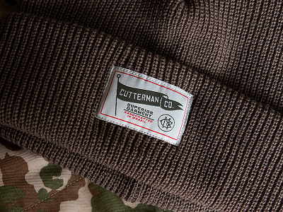 Winter 22 clothing tag | Cutterman Co. apparel badge design label lettering logo t shirt tag