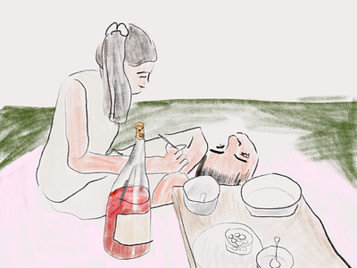 Summer Picnic illustration procreate