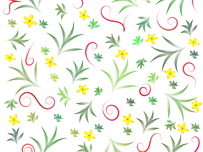 Grass pattern design art design flower garden graphic design grass illustration pattern