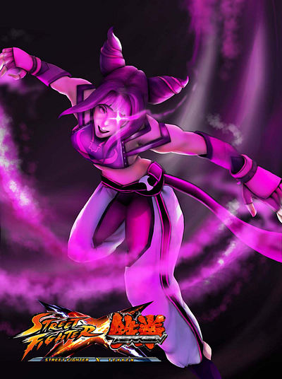 A personal project - Juri in Ambient Occlusion technique character game graphic design illustration