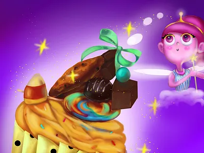 Illustration for Children's Book "The Candy Fairy" book children childrens book illustration cute fairy fantasy food graphic design illustration realistic