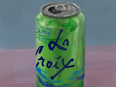 La Croix illustration procreate