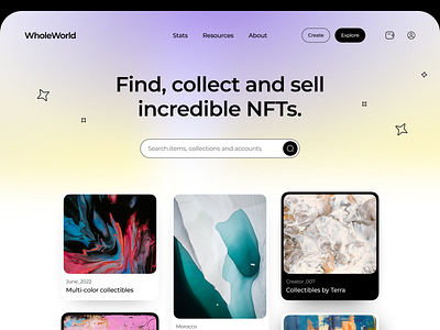 NFT Marketplace • Website crypto nft