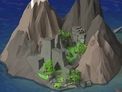 Trillas Level — Beaten Path PC Game 3d art c4d cinema4d design game gamedev illustration indie isometric low poly lowpoly pc unity