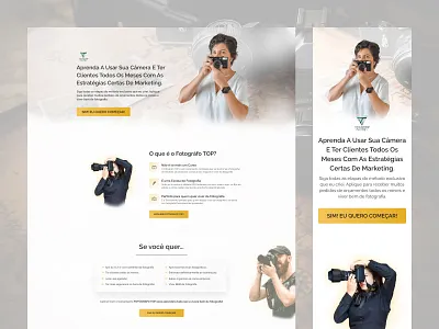 Landing Page - Course of Photography design figma interface landing page site ui ui design ux ux design website