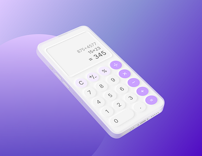 Calculator [Daily UI #004] calculator dailyui design neumorphism