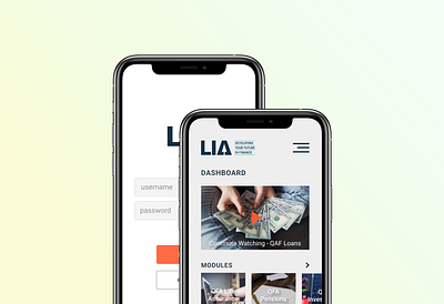 LIA Mobile App Design mobile design ui