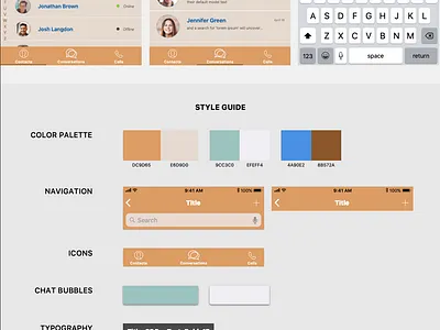 Messenger app app ui ux