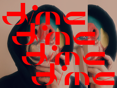 dime fashion font lettering letters type weird