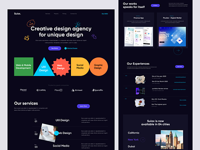 Creative Design Agency Website design agency design agency website home page portfolio studio uxui web website