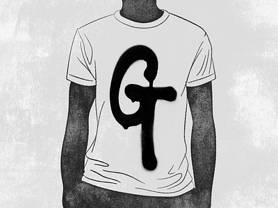G! apparel branding calligraphy design g graffiti graphic design grit initial lettering logo logotype monogram spray paint type typography
