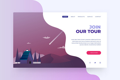 Landing Page - Touring Website site