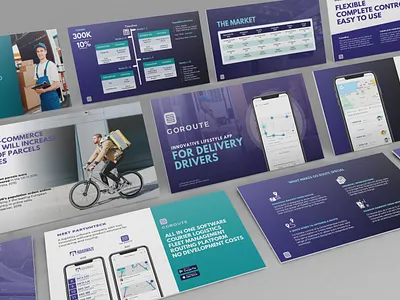 Pitch Deck | Presentation for App app deck design graphic