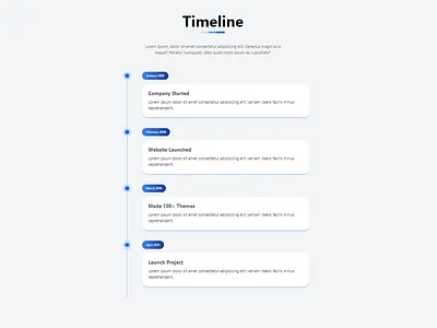 Tailwind css Timeline css html tailwind css uiux web design website