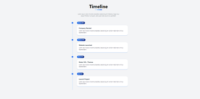 Tailwind css Timeline css html tailwind css uiux web design website