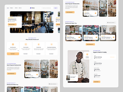 Resto - Restaurant Landing Page design food landing page restaurant ui web design