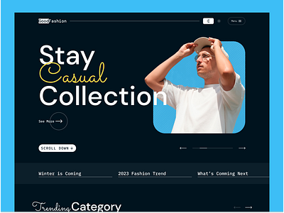 Clothing Brand Landing Page : Dark mode app branding clean clothing company design fashion landing landing page logo minimal mockup stylish ui wear website