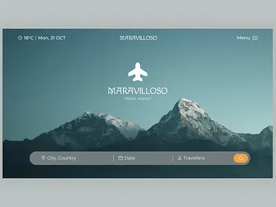 Travel Agency | Landing page design landing minimal tourism travel ui ux website