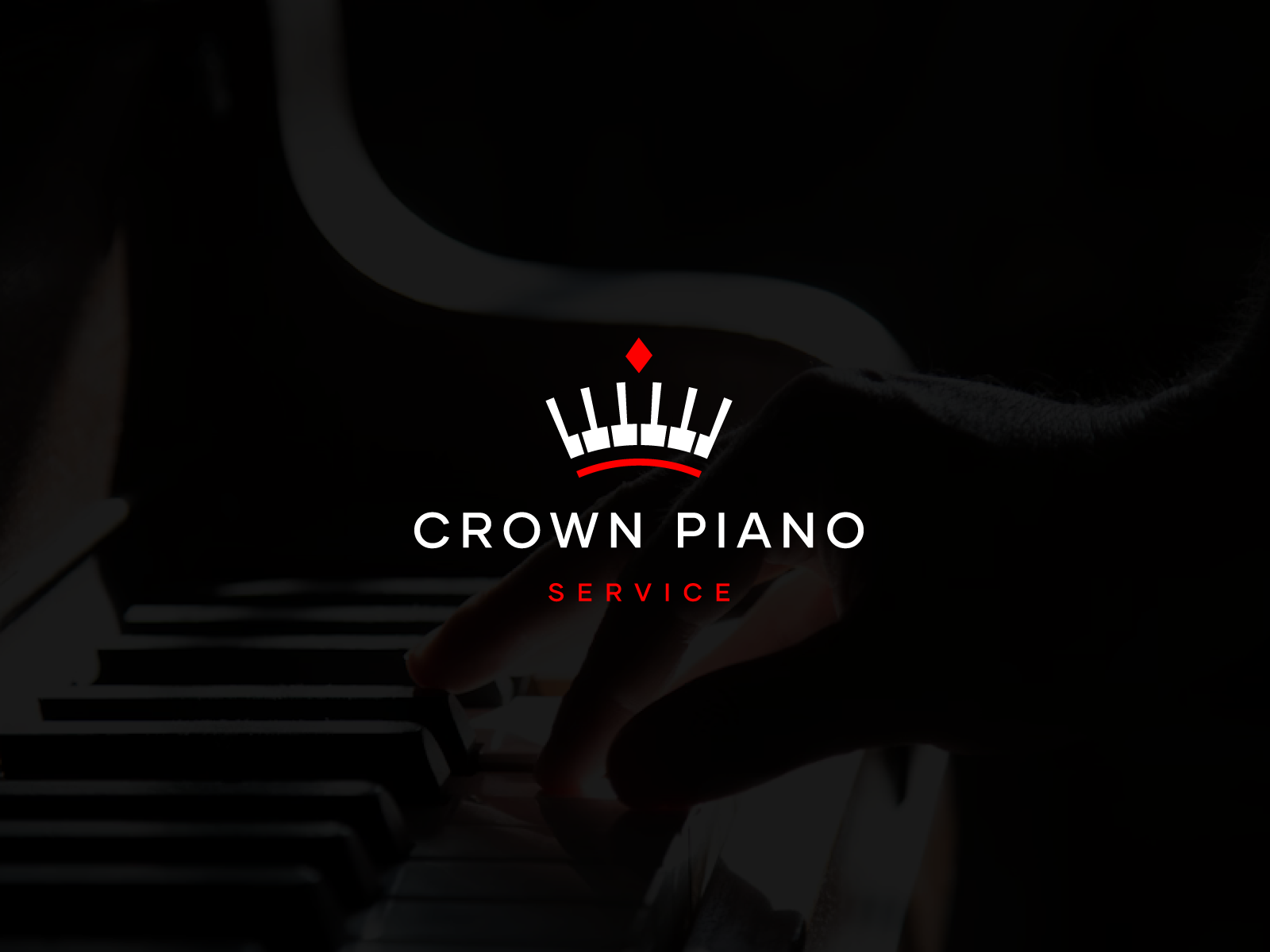 Crown Piano Service brand identity branding entertainment flat logo icon logo logo design logo designer logos logotype mark minimal logo minimalist logos modern logo monogram music piano simple logo top vector