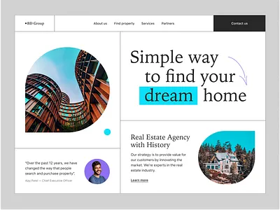 Real Estate branding building dream home estate hotel house housing institution interior layout property real estate real estate agency residential area shapes ui