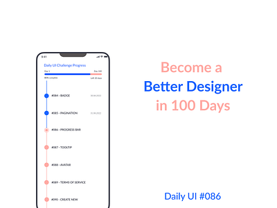 Daily UI — Progress bar app application bar challenge clean daily dailyui design ios app iphone mobile product design progress progress bar streak tasks ui ui mobile ux ux mobile