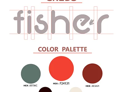 fisher branding design graphic design logo