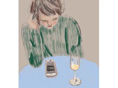 Honey at Joes illustration procreate