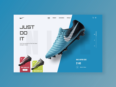 Nike UI graphic design ui