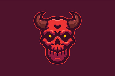 Demon Vector Illustration branding cartoon character demon devil evil illustration logo mascot vector