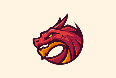 Dragon Vector Illustration branding cartoon character dragon fantasy illustration logo mascot vector