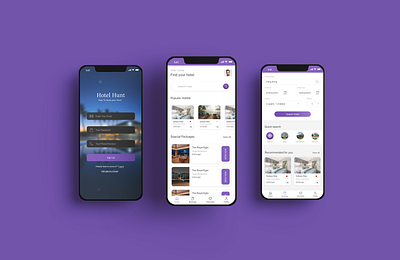 Hotel booking app ui