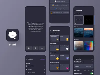 Daily motivational quotes app app app design inspiration interface ios logo mobile motivation quotes ui ux