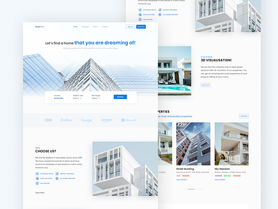 UI/UX Design | Figma branding clean uiux figma landing page minimalist webpage modern ui design real estate ui design uiux website