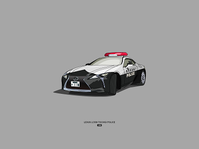 Lexus Lc 500 Police Car illustration