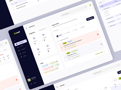 Todo List System Dashboard Design dailyui dashboard app todo todolist ui