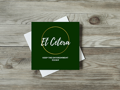 Minimalist and Modern Logo Design branding business canva design elegant environment friendly graphic design green and gold logo logo design minimalist modern protecting the environment