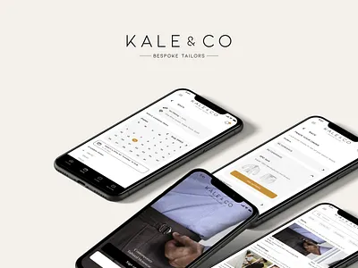 Bespoke Tailoring App design product design typography ui