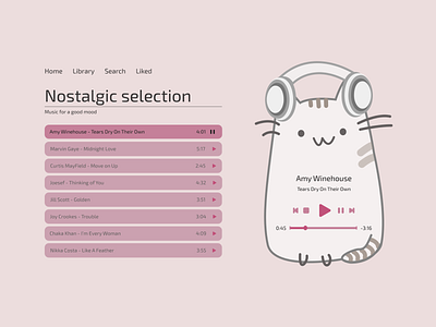 Music Player design graphic design music player ui ux vector