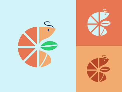 Shrimptree branding logo shrimp