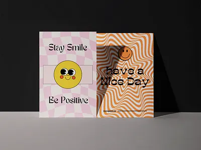 Be Positive Flyer brand branding design flyer graphic design retro typography