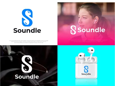 Soundle (Music) Logo Design company logo creative logo creative logo design graphic design logo design modern logo modern logo design music logo soundle logo unique logo design