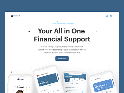 Waitlist Landing Page app bank bank ui clean ui design fintech landing page mobile app product design ui uiux user experience waitlist page waitlist ui web app