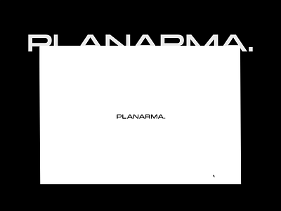 PLANARMA. Architecture Website - Homepage design layout ui ux web design