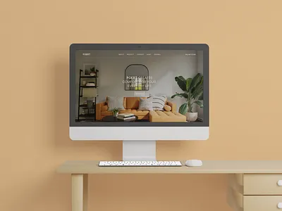 Foert | Furniture Landing Page branding clean design landing page minimalist website