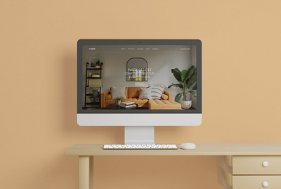 Foert | Furniture Landing Page branding clean design landing page minimalist website